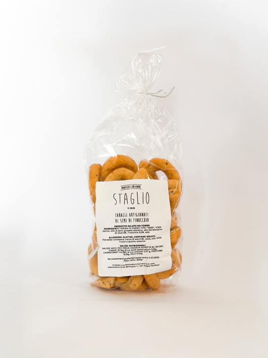 Taralli artigianali semi di finocchio 300g.